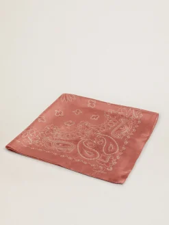 Online Lenço rosa envelhecido com estampa caxemira MULHER Sedas e Echarpes|Beachwear