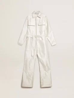 Online Macacão de brim branco dourado MULHER Vestidos e macacões