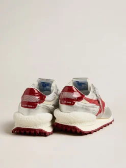 Hot Marathon Feminino Exclusivo HAUS of Dreamers com cabedal de glitter prateado MULHER Marathon