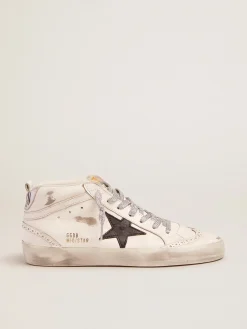 Clearance Mid Star feminino com talão metálico e cadarços de glitter MULHER Mid Star
