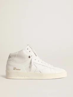 Discount Mid-Stardan Feminino com base vegetal e estrela e talão brancos MULHER Stardan|Mid Star