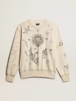 Store Moletom branco usado MULHER Moletons|Moletons
