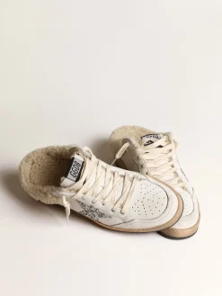 Outlet Mule Ball Star com estrela de glitter e forro de shearling MULHER Ball Star