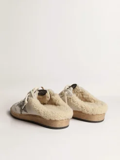 Outlet Mule Ball Star com estrela de glitter e forro de shearling MULHER Ball Star