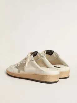Flash Sale Mule Ball Star de napa com estrela de suede cinza gelo MULHER Ball Star