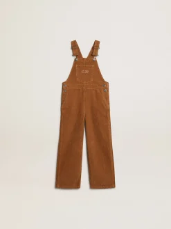 Best Sale Salopete de algodão com efeito aveludado cor de cortiça Roupas de cima (4-12 years)|Roupas de cima (4-12 years)