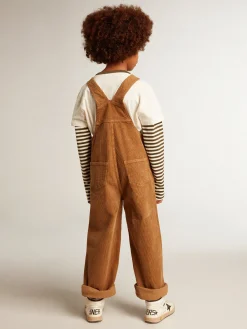 Best Sale Salopete de algodão com efeito aveludado cor de cortiça Roupas de cima (4-12 years)|Roupas de cima (4-12 years)