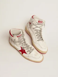 Sale Sky-Star masculino com assinatura no tornozelo e inserções vermelhas Sky-Star