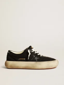 Cheap Space-Star Masculino de náilon com estrela e talão de couro preto Space-Star