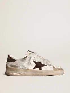 Cheap Stardan Feminino napa e cavalinho com estrela de suede marrom MULHER Stardan