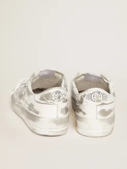 Hot Stardan Masculino branco de couro Stardan