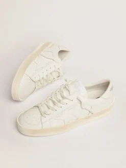 Best Sale Stardan masculino de couro branco Stardan