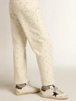 Outlet Super-Star com estrela de couro preto e talão de couro cavalinho com estampa de leopardo MULHER Super-Star