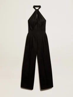 Best Sale Terno vestido de gabardine de lã preta MULHER Vestidos e macacões