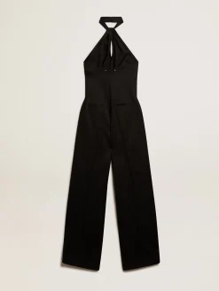 Best Sale Terno vestido de gabardine de lã preta MULHER Vestidos e macacões