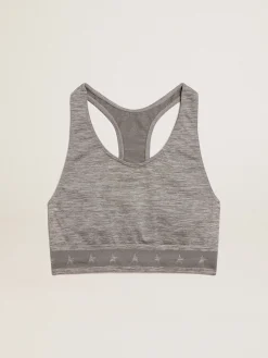 Clearance Top esportivo cinza mescla MULHER Beachwear|Camisetas