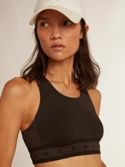 Sale Top esportivo preto MULHER Beachwear|Camisetas